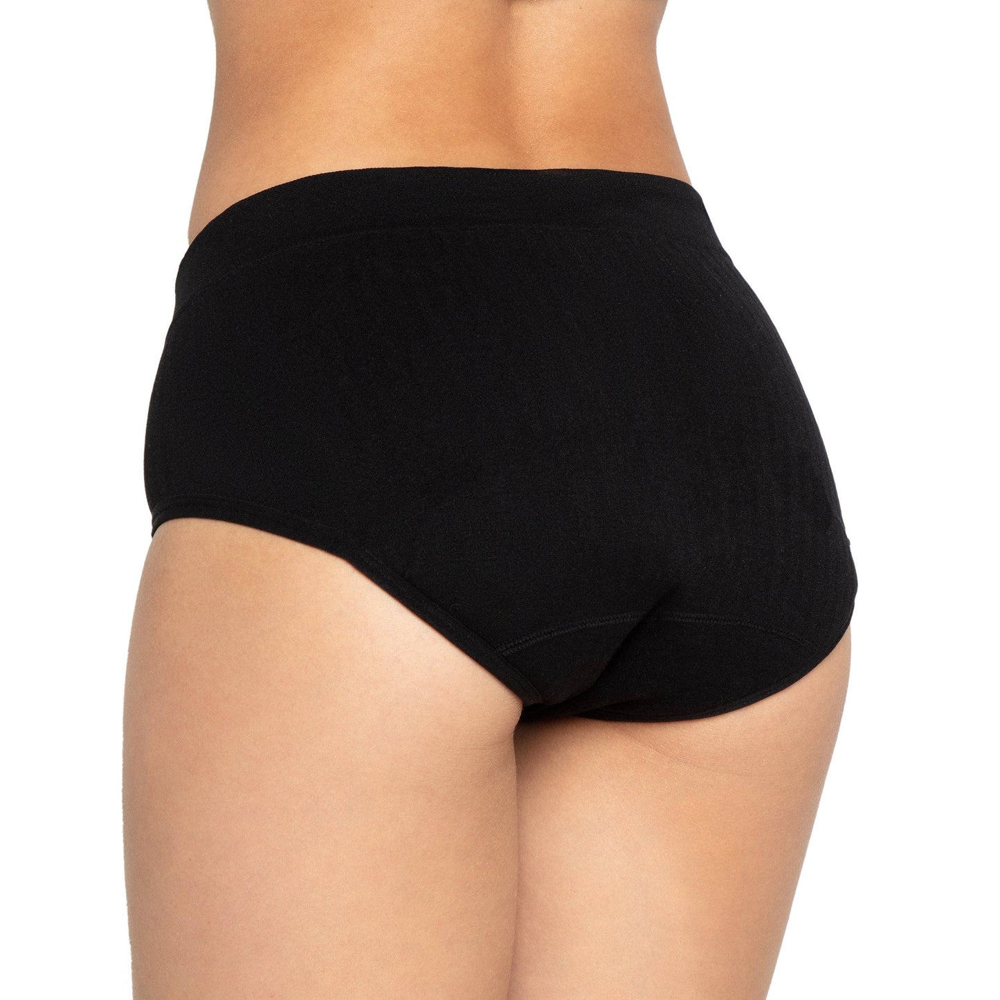 The Bikini Period. in Sporty Stretch. Black. 2X