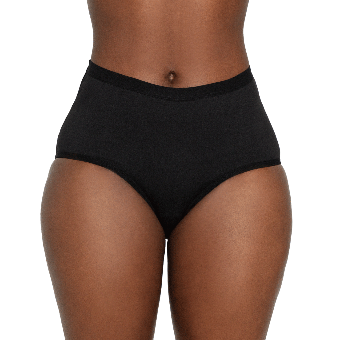 The High Waisted Period. underwear - Black XL