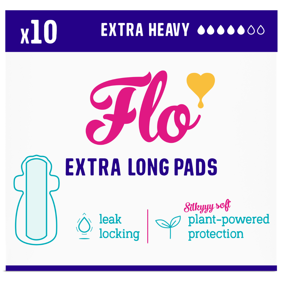Flo Extra Long Pads with wings 10 ct