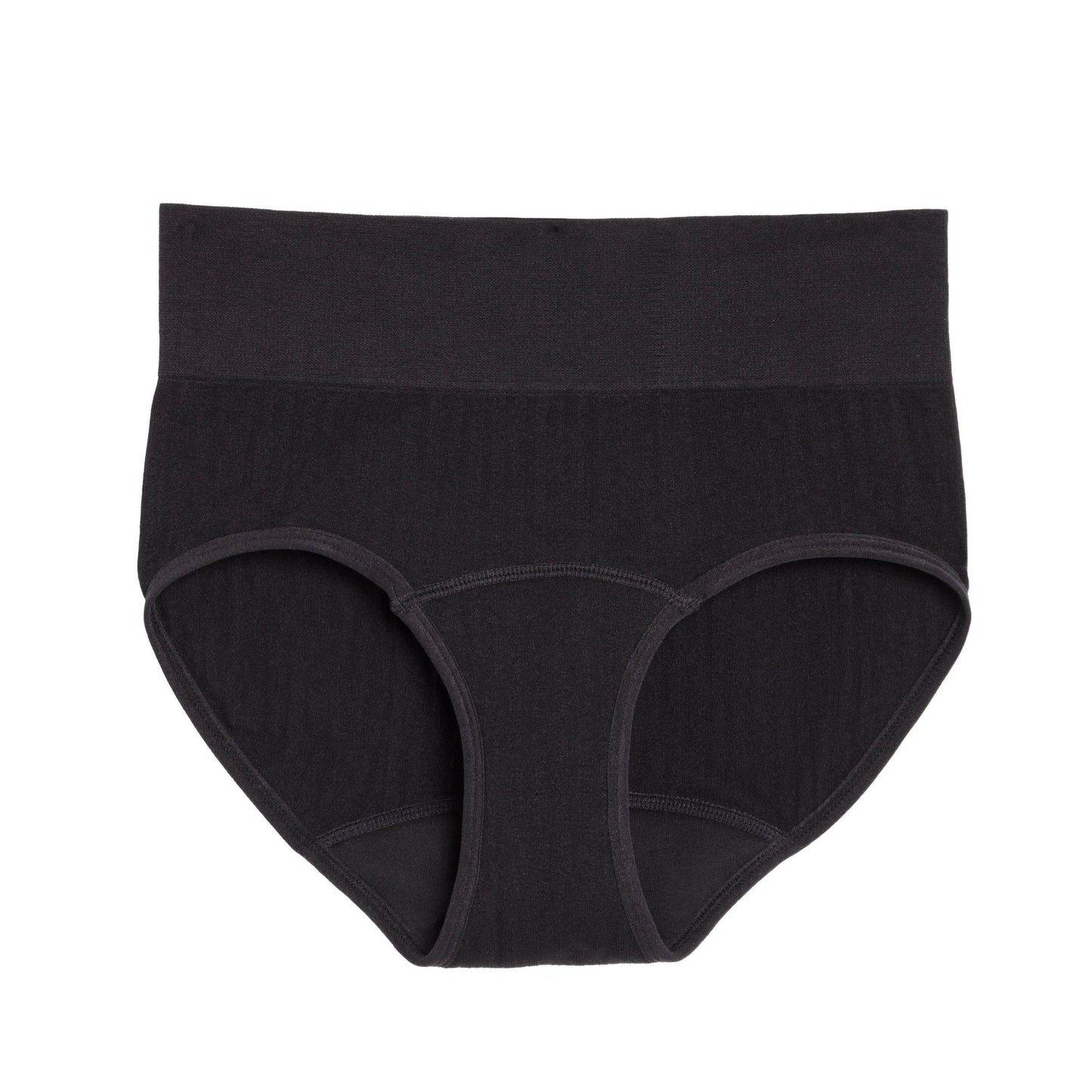 The High Waisted Period. underwear in Sporty Stretch -Black 2X