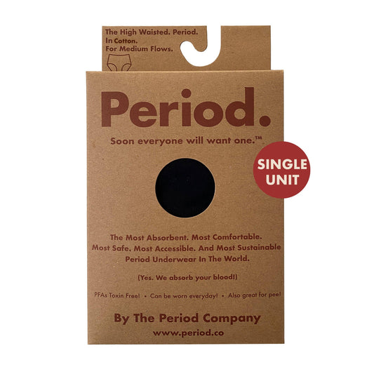 The High Waisted Period. in Cotton - Black, Size Small