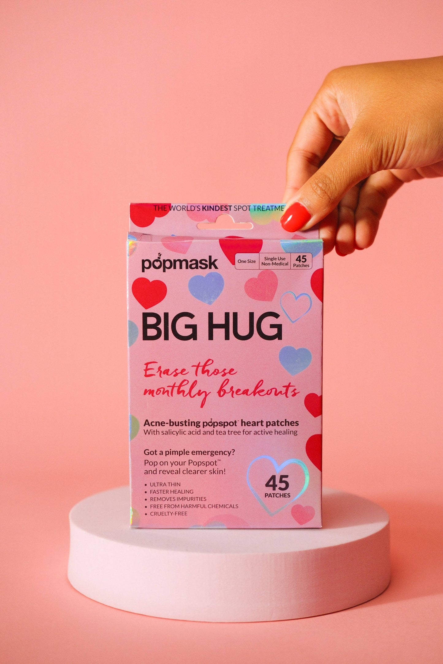 Big Hug PMS Relief Hydrocolloid Acne Patches – 45 Pack