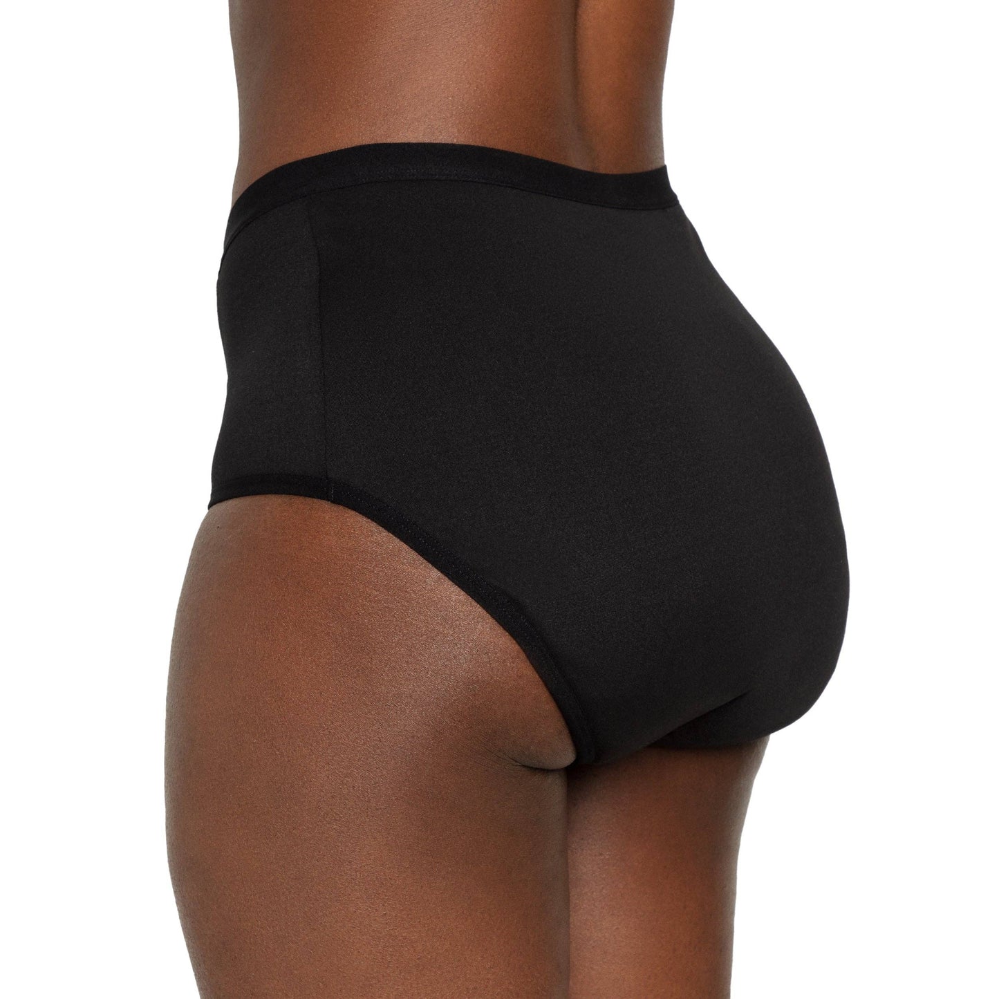 The High Waisted Period. underwear - Black XL