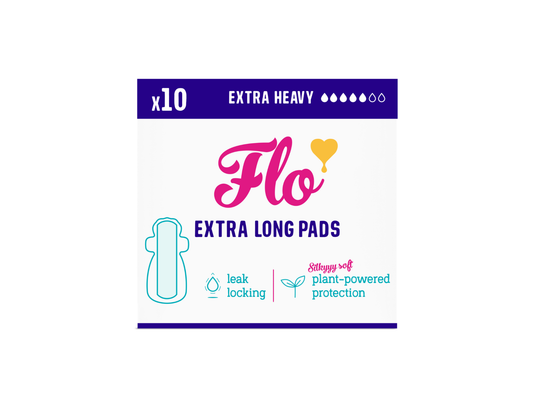 Flo Extra Long Pads with wings 10 ct