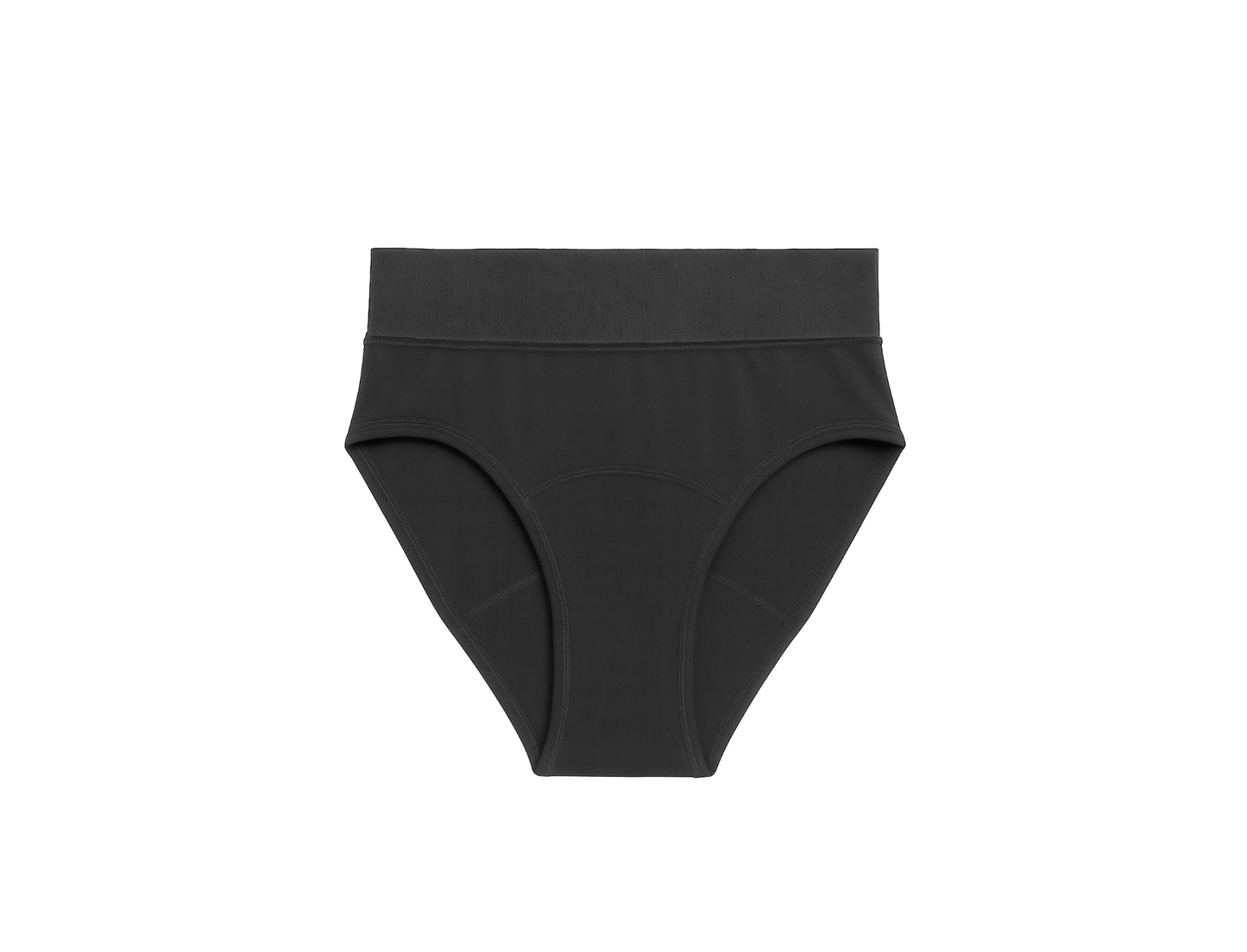 The High Waisted Period. in FlowStretch™ For Heavy Flows - Black / L