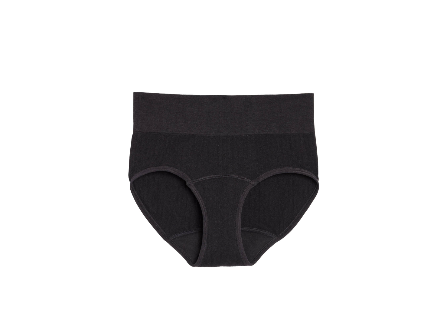 The High Waisted Period. underwear in Sporty Stretch -Black 2X