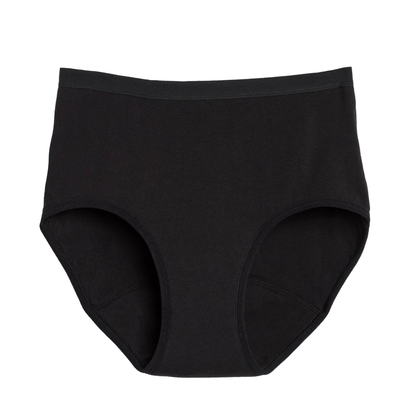 The High Waisted Period. in Cotton - Black, Size Small