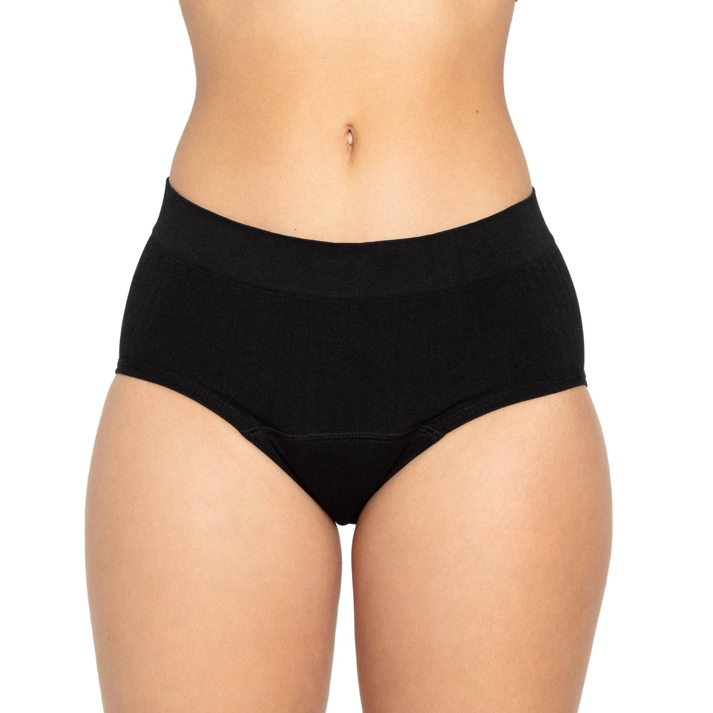The Bikini Period. in Sporty Stretch. Black, Small