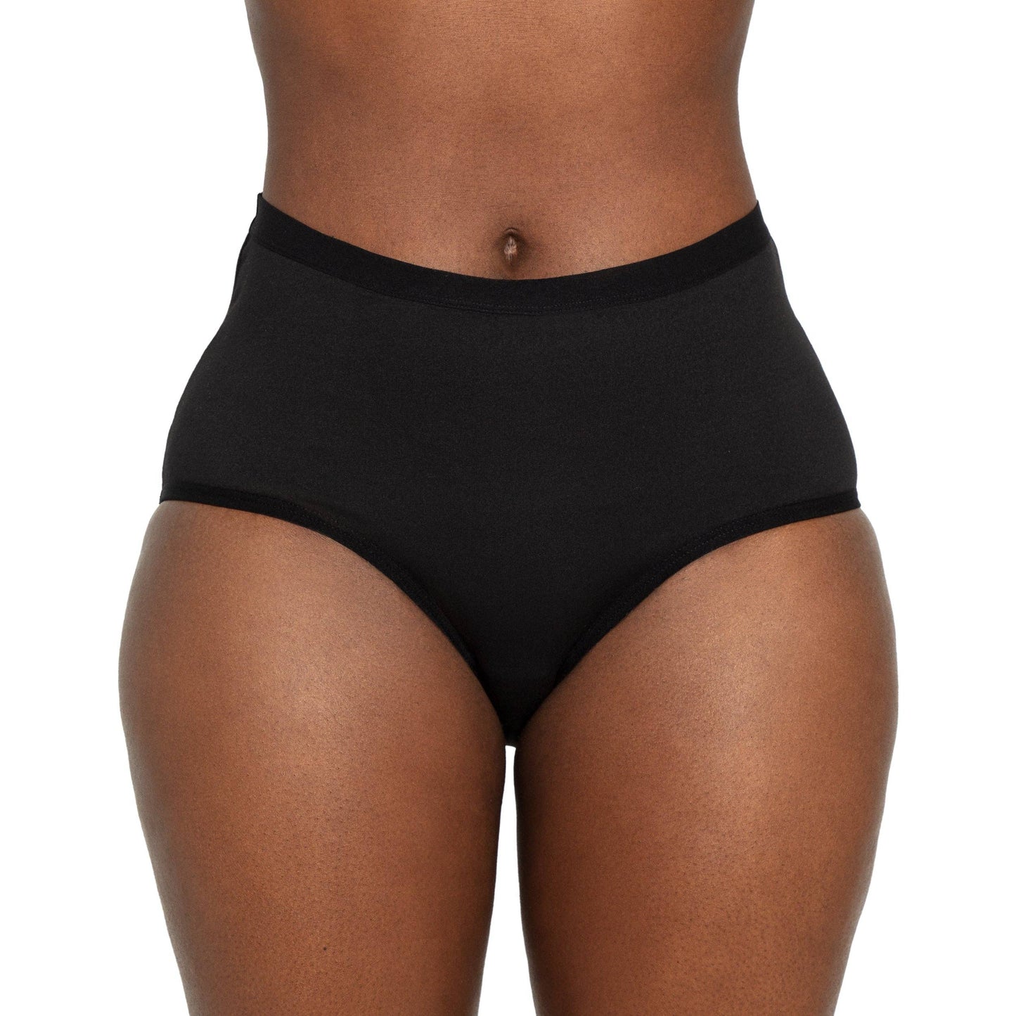 The High Waisted Period. underwear - Black XL